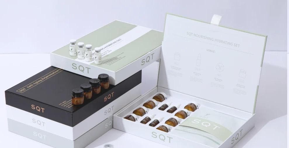 SQT Bio-Mikronadel-Behandlung in Berlin mit natürlichen Spongilla-Spicula und feuchtigkeitsspendendem Serum-Set