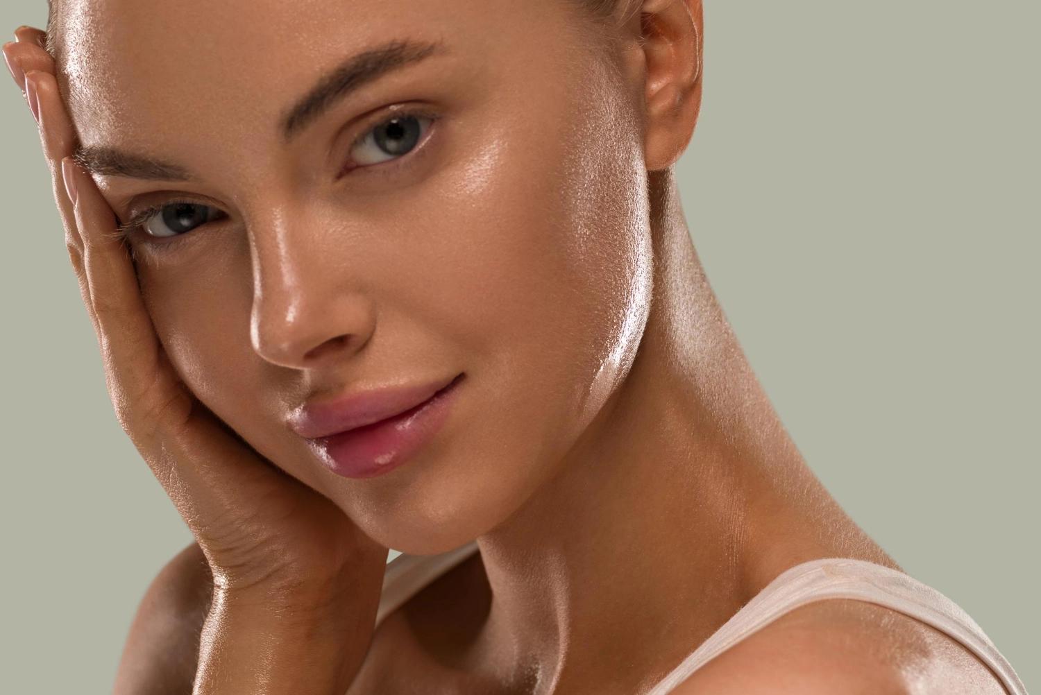 Close-up of glowing, healthy skin after Signature Facelift Peel treatment